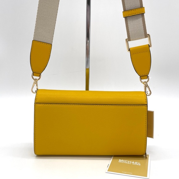 Michael Kors Large Zip Around Wallet Xbody Bag Leather - Picture 3 of 10